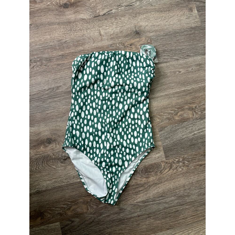 Kona Sol Swim Women's Straight Neck Medium Coverage One Piece Swimsuit - Picture 2 of 5